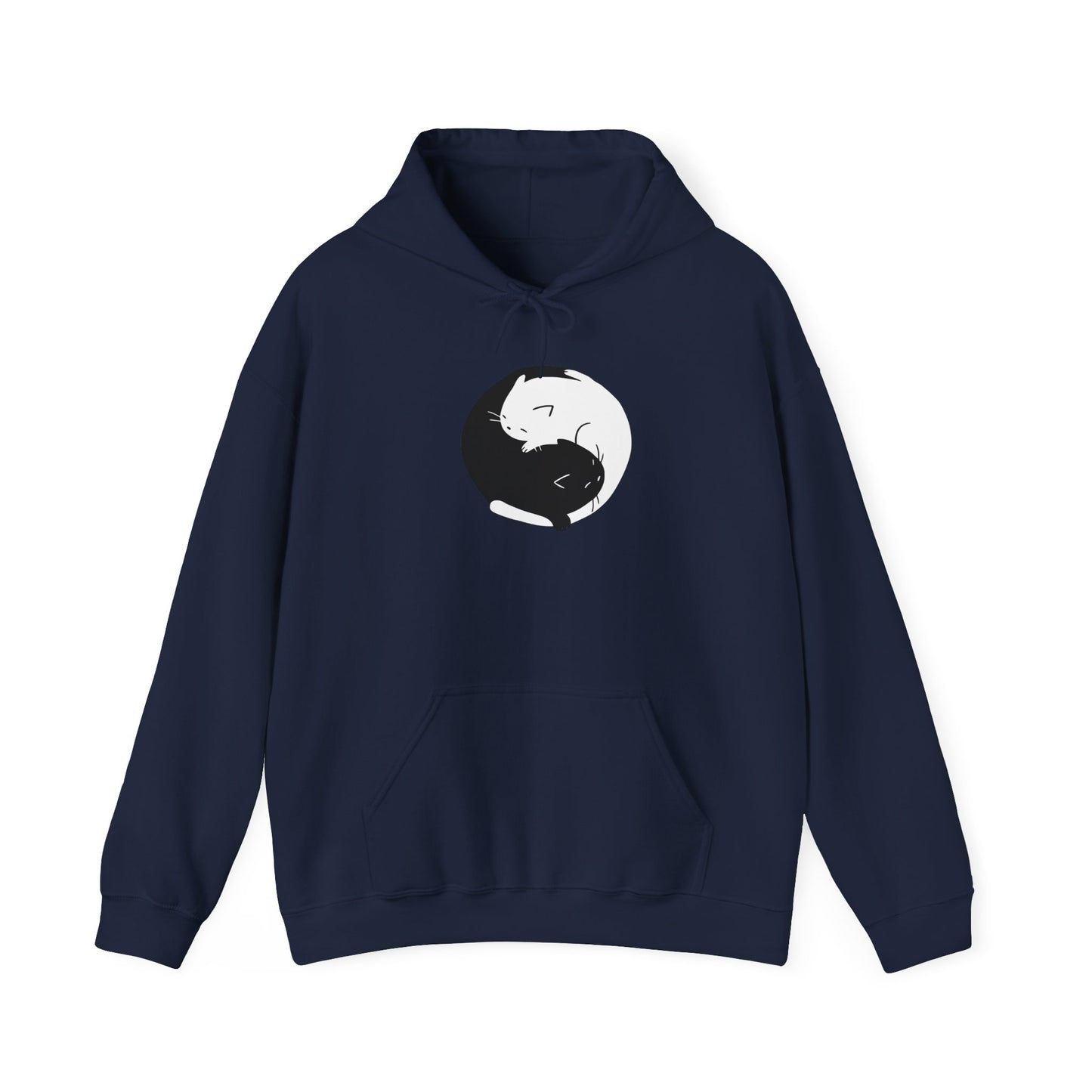 Yin Yang Cat Hoodie