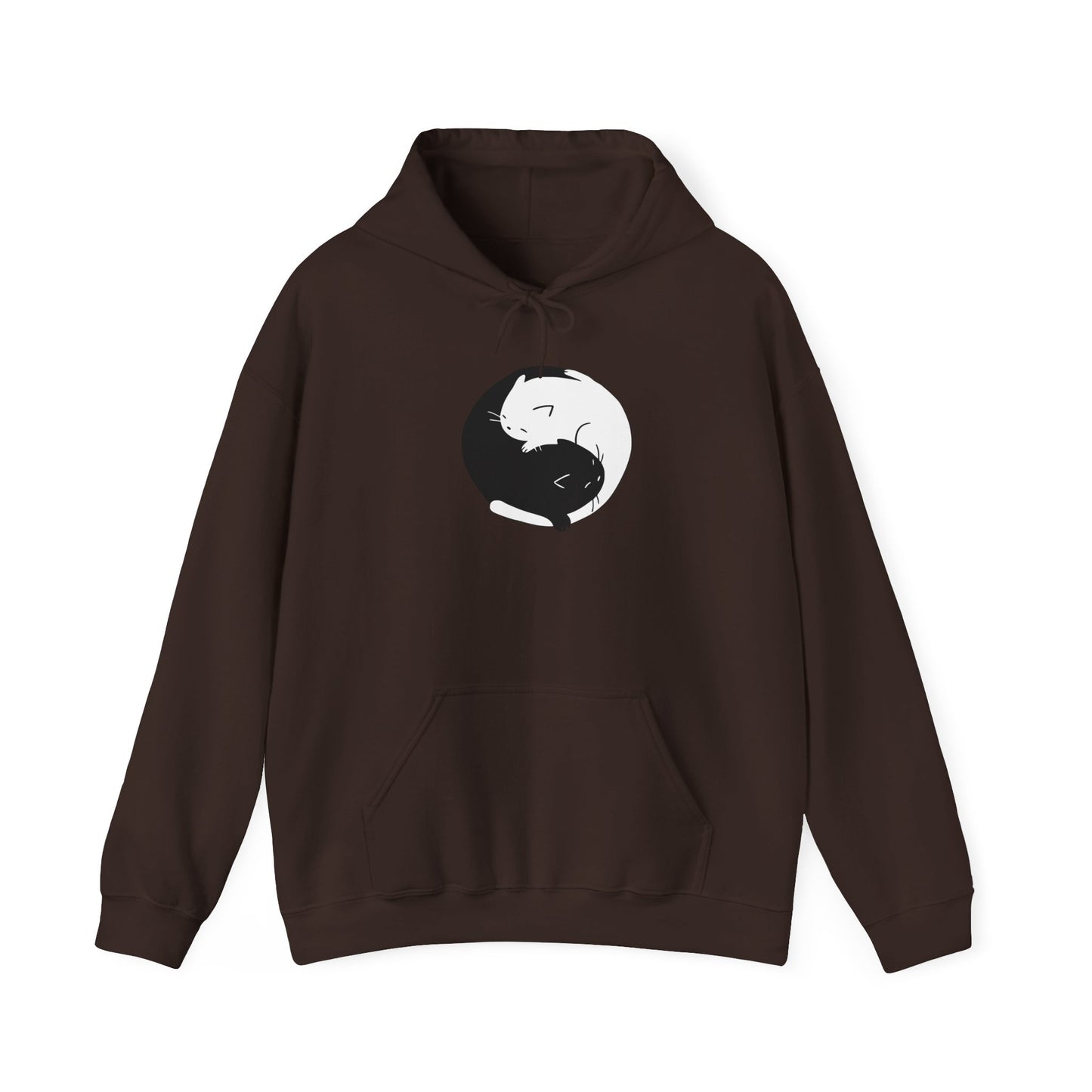 Yin Yang Cat Hoodie