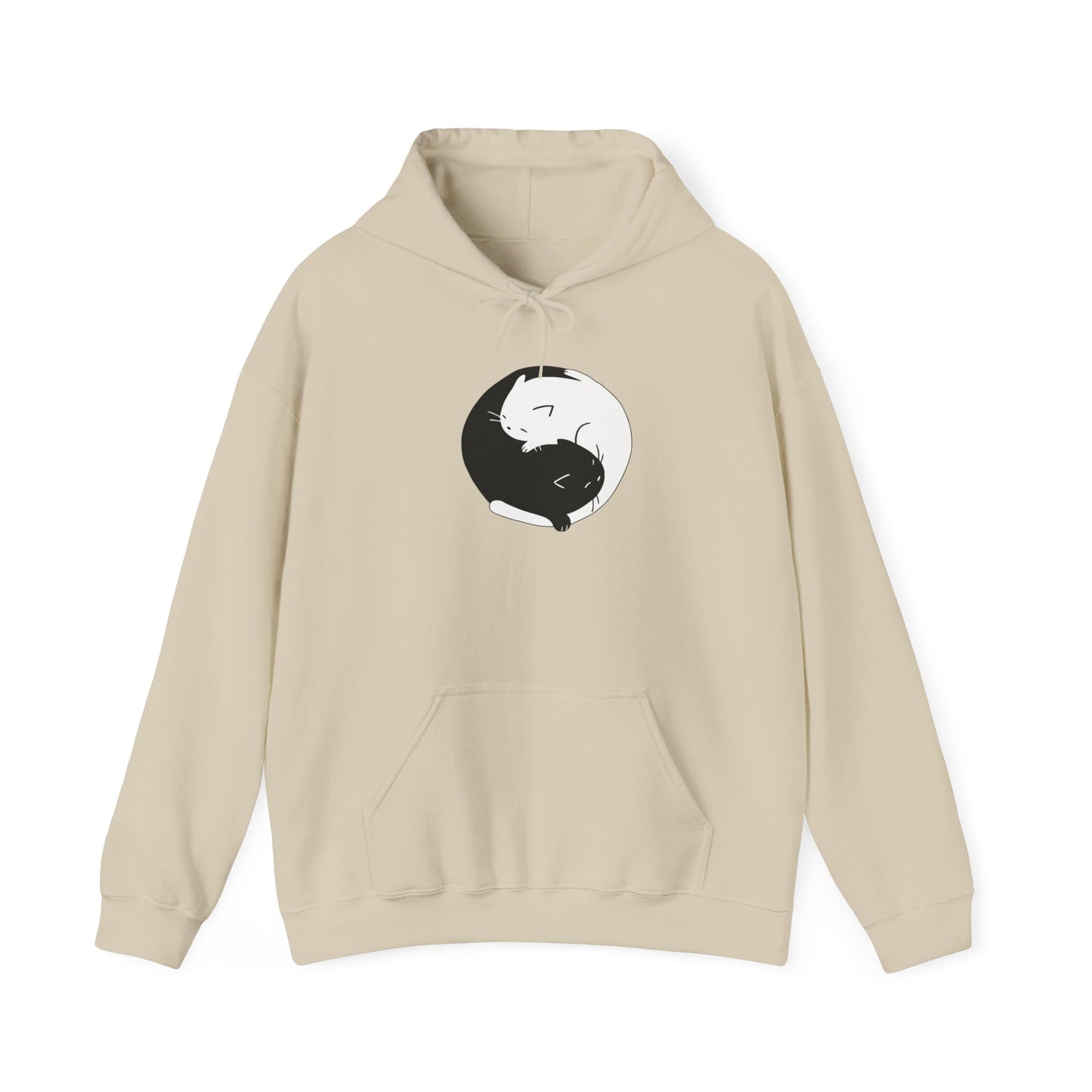 Yin Yang Cat Hoodie