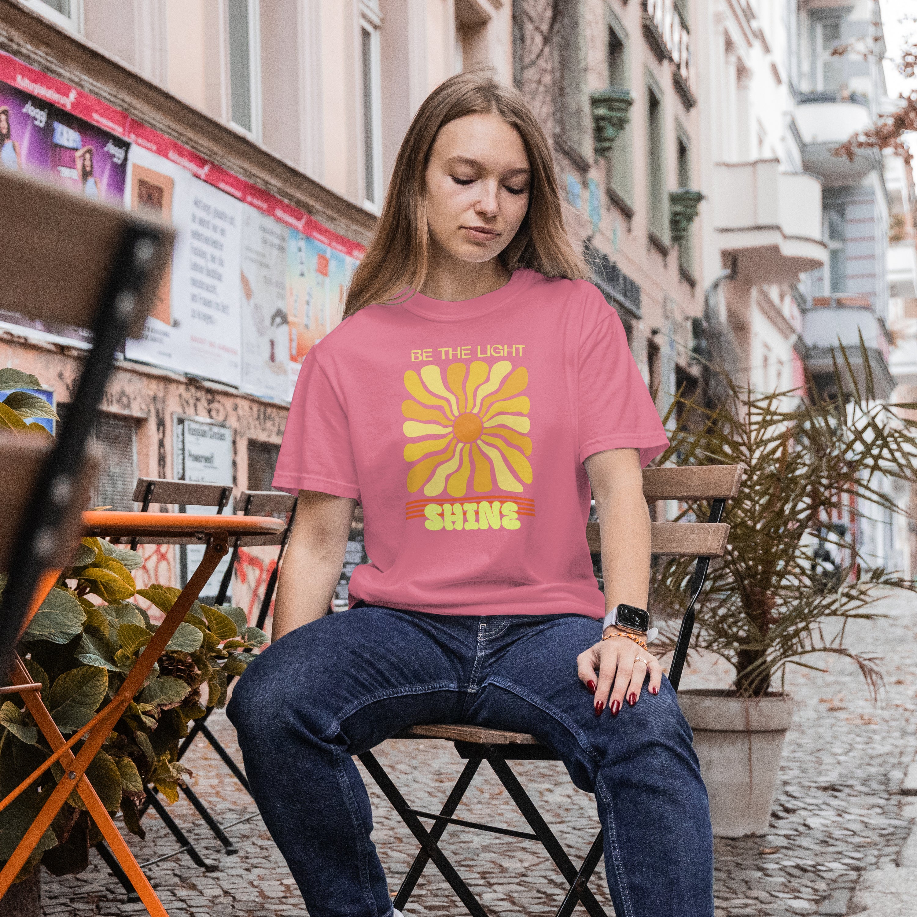 CLAIR DE LUNE Basic Tee Lサイズ Be the Light Tee – Connection Lab