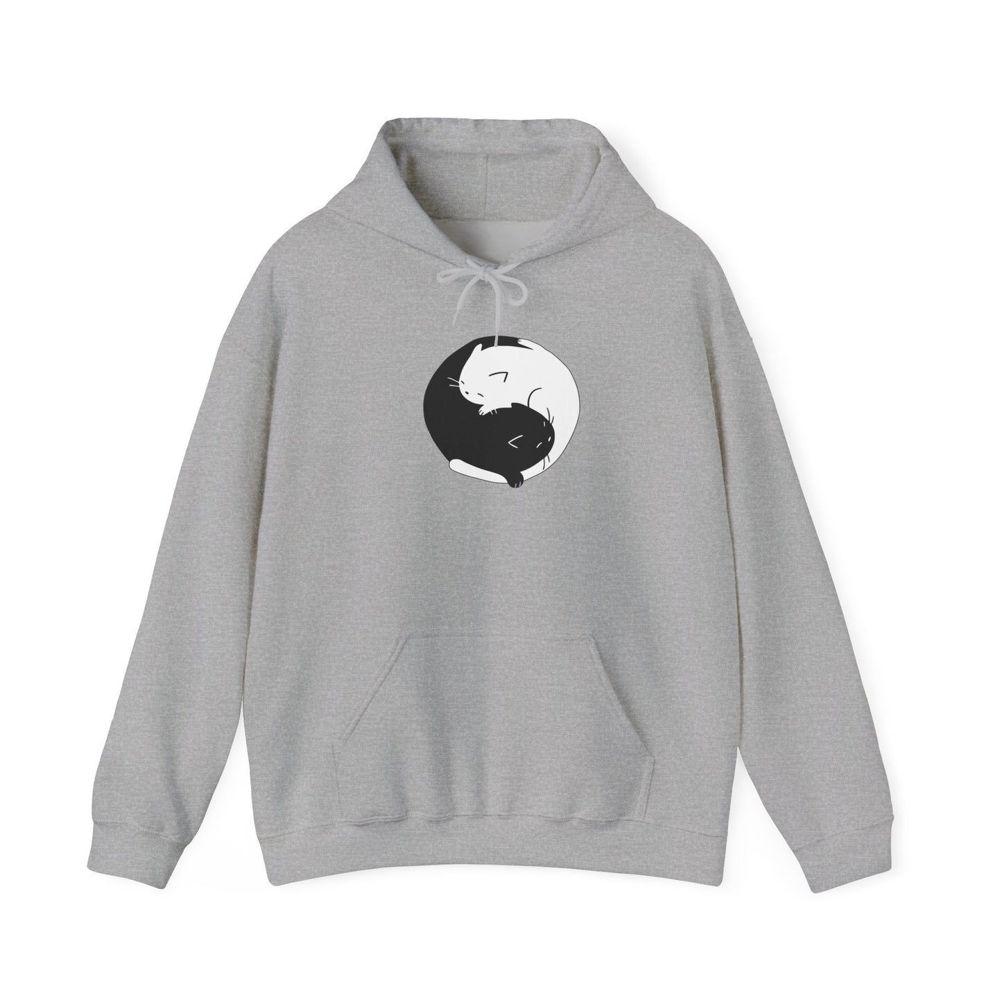 Yin Yang Cat Hoodie