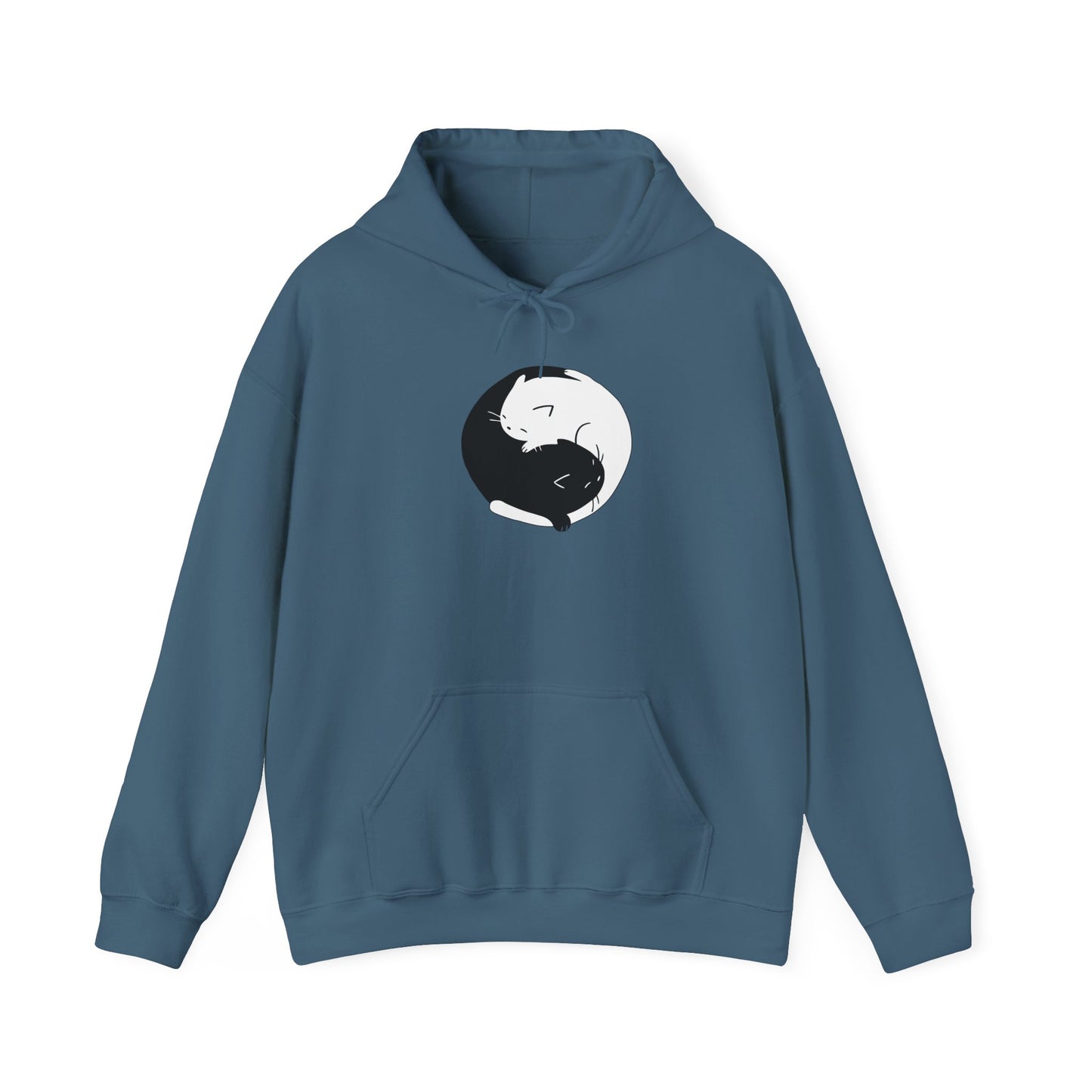 Yin Yang Cat Hoodie