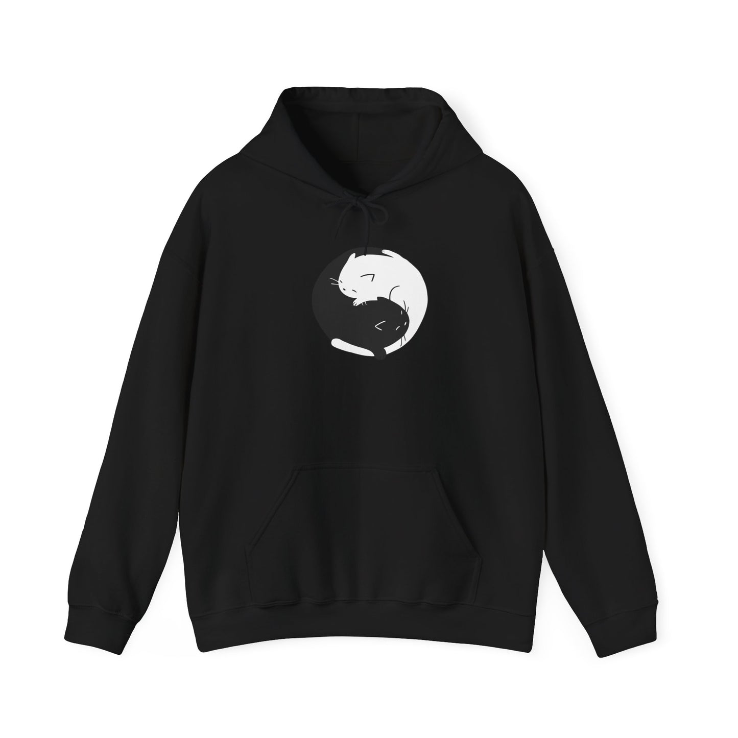 Yin Yang Cat Hoodie