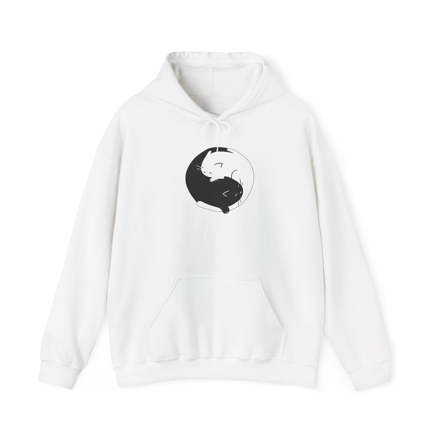 Yin Yang Cat Hoodie