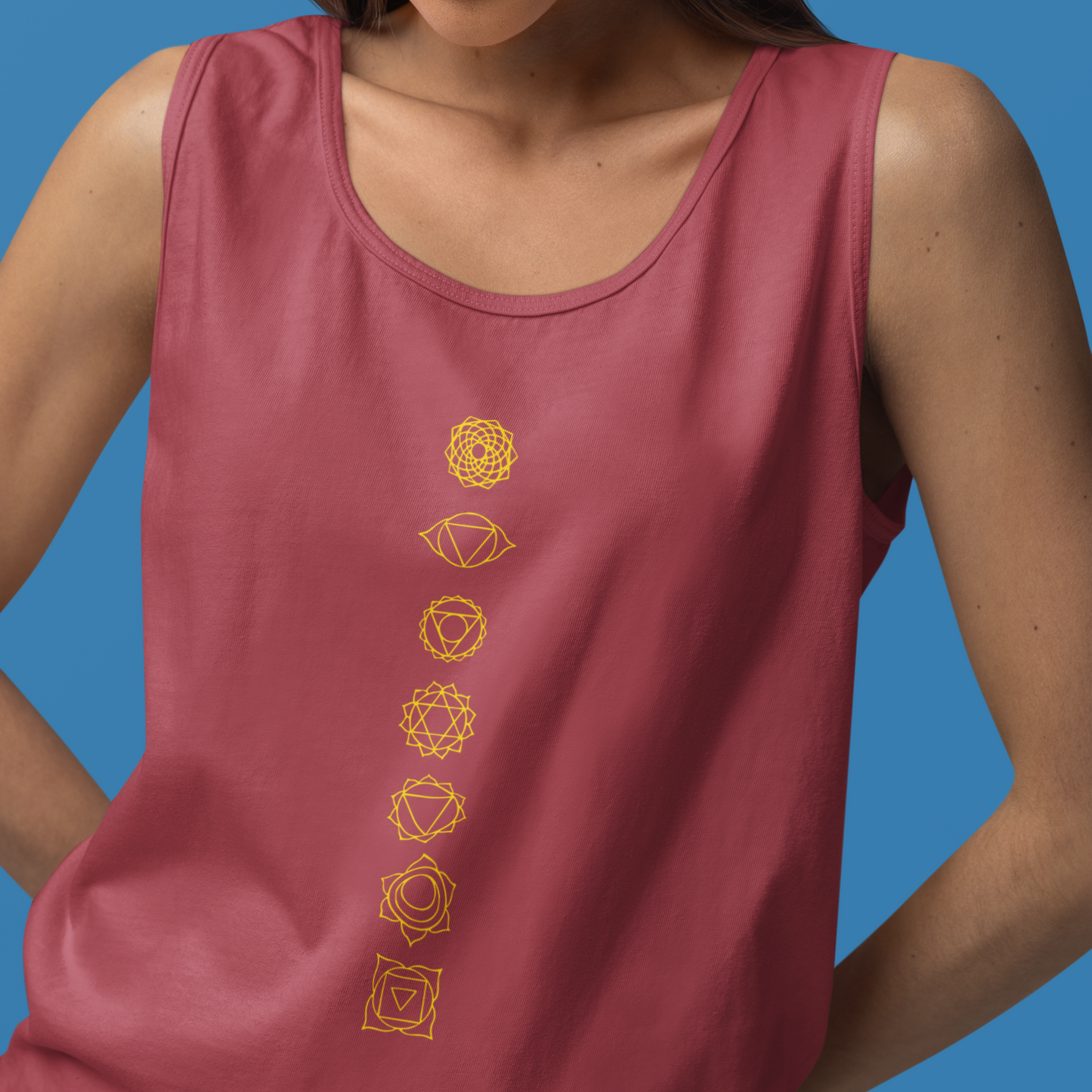 Seven Chakra Yoga Tank Top – Relaxed Fit
