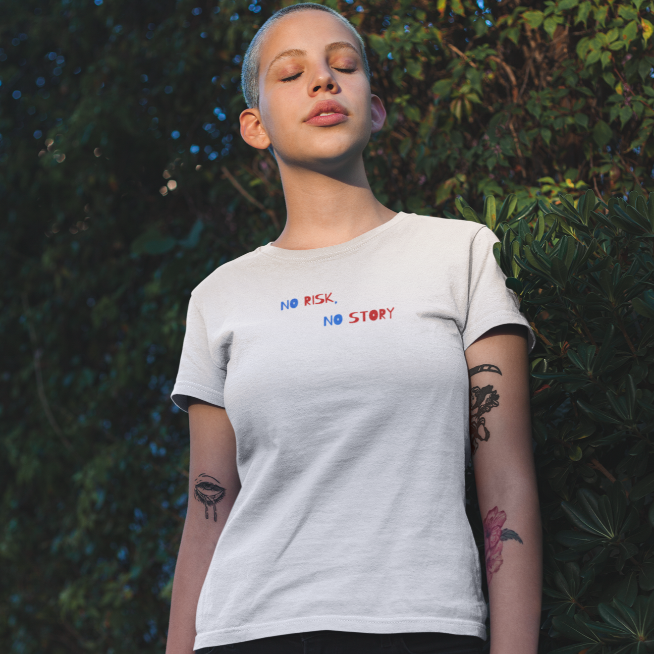 No risk, No story tee