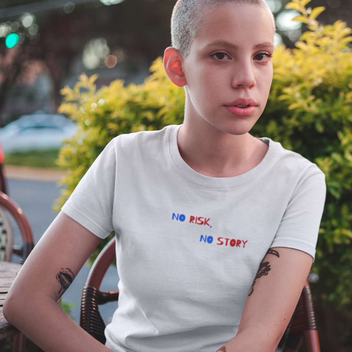 No risk, No story tee